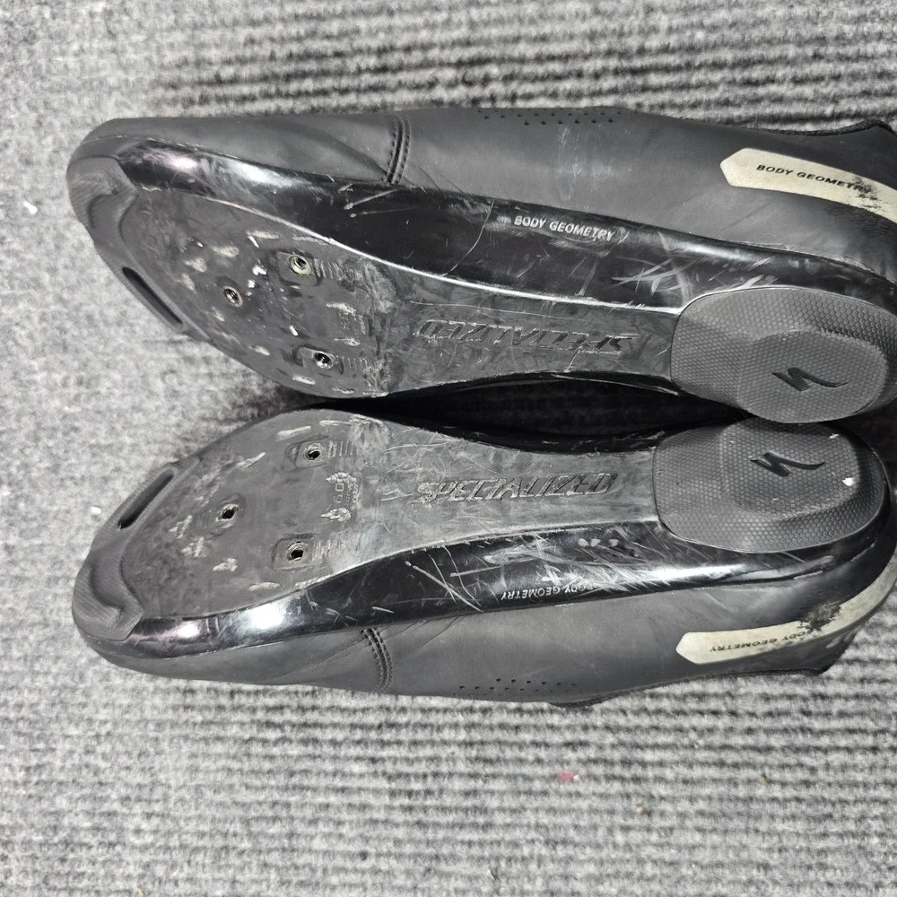 Specialized Torch 1.0 Cycling Shoes Mens 9.5 EU 43‎ Black 3-Bolt Road